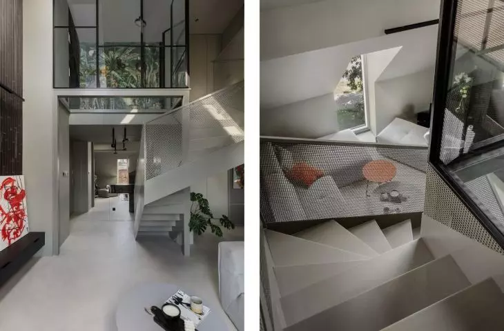 Interior without classic white. Two-level apartment in Ruda Śląska