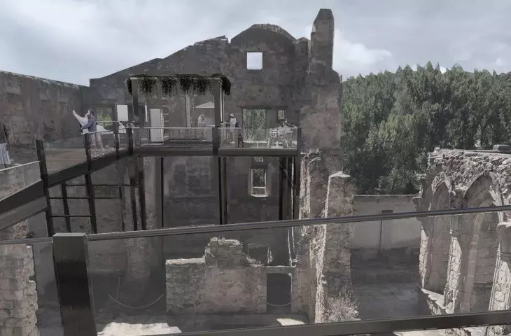 An idea to revive the ruins of a monastery. Award-winning project by Polish students