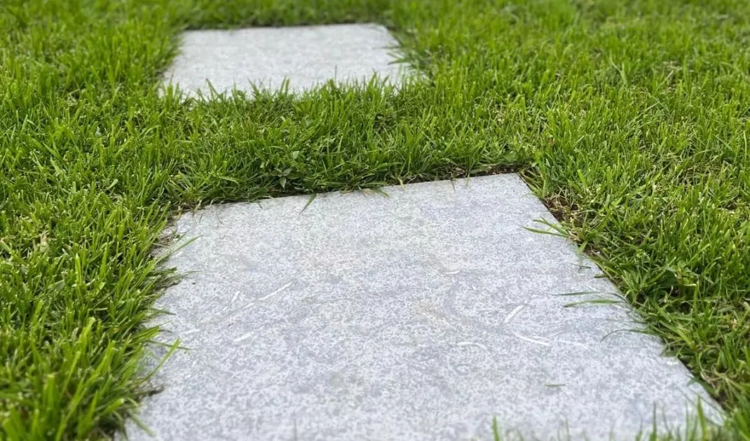 Limestone tiles will work well to create a path in the garden