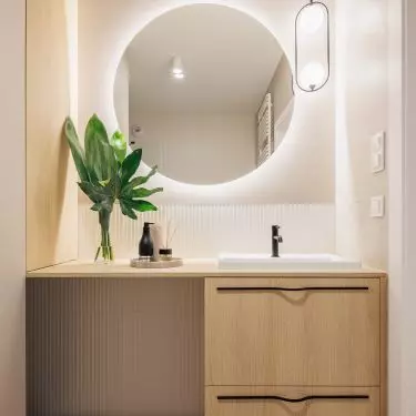 Łazienka projektu Joanny Węgłowskiej z pracowni Decoroom