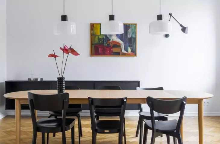 How to illuminate the space above the table?