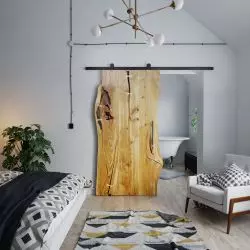 Drzwi przesuwne drewniane dębowe One Board Premium