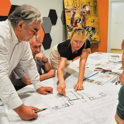 warsztaty projektowe na ideę zagospodarowania terenu publicznego (własności Gminy Miasta Rzeszów i Województwa Podkarpackiego) przy al. Witosa, które odbyły się w Urban Lab w Rzeszowie 24 sierpnia 2023 roku