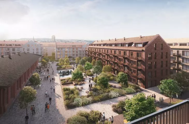 Riverview to jeden z najbardziej udanych projektów nad Motławą. Osiedle rozrośnie się o tereny dawnych zakładów mięsnych