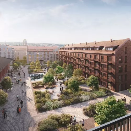 Riverview to jeden z najbardziej udanych projektów nad Motławą. Osiedle rozrośnie się o tereny dawnych zakładów mięsnych