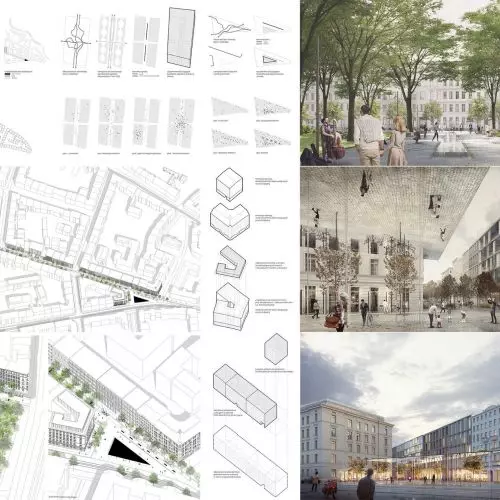 The best in the competition for the development of the triangular square in Wroclaw