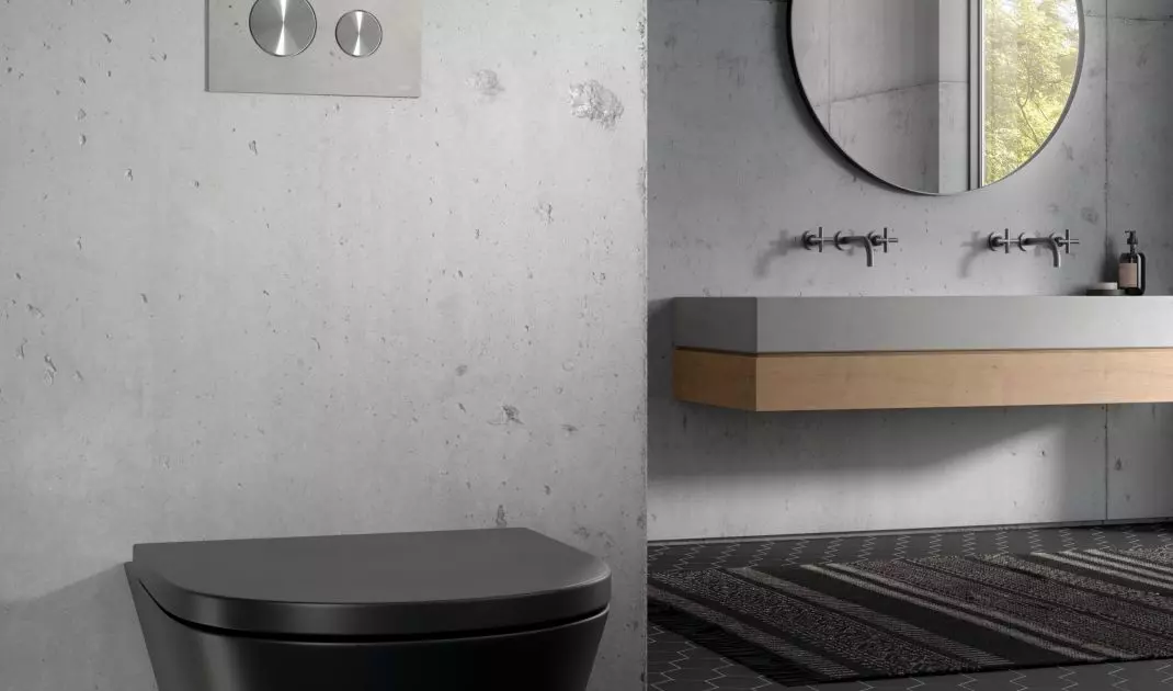 Industrial style bathroom