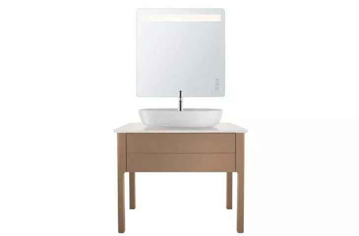 LUV bathroom series by DURAVIT in a new almond shade