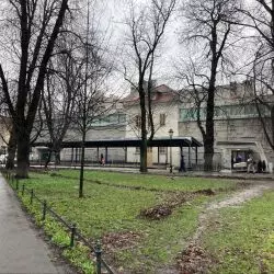 widok z Plant na Bunkier Sztuki
