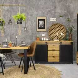 Blat Naturwood z nogami Kwadro Loft
