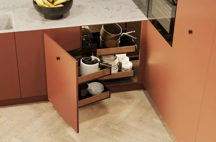 Universal recipe for a corner cabinet
