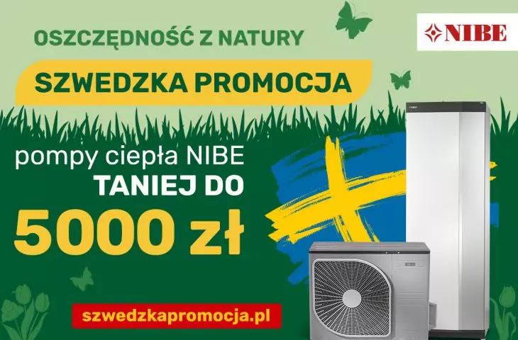 Swedish promotion - NIBE heat pumps up to PLN 5,000 cheaper!