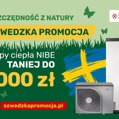 Swedish promotion - NIBE heat pumps up to PLN 5,000 cheaper!