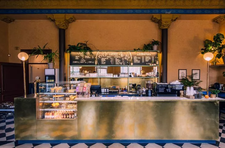 Kawiarnia Szykier Coffee & Bistro w Łodzi projektu Magdaleny Koziej