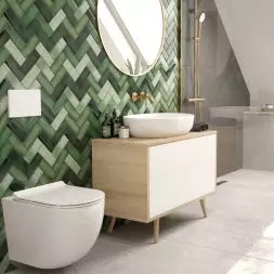 Hamnes – umywalka nablatowa owalna z powłoką SmartClean, biała (40809000)