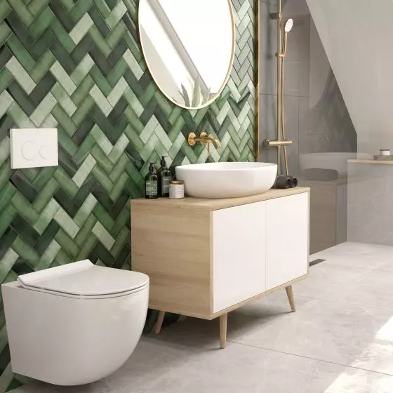 Hamnes – umywalka nablatowa owalna z powłoką SmartClean, biała (40809000)