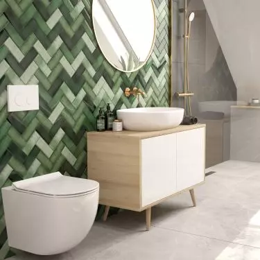 Hamnes – umywalka nablatowa owalna z powłoką SmartClean, biała (40809000)