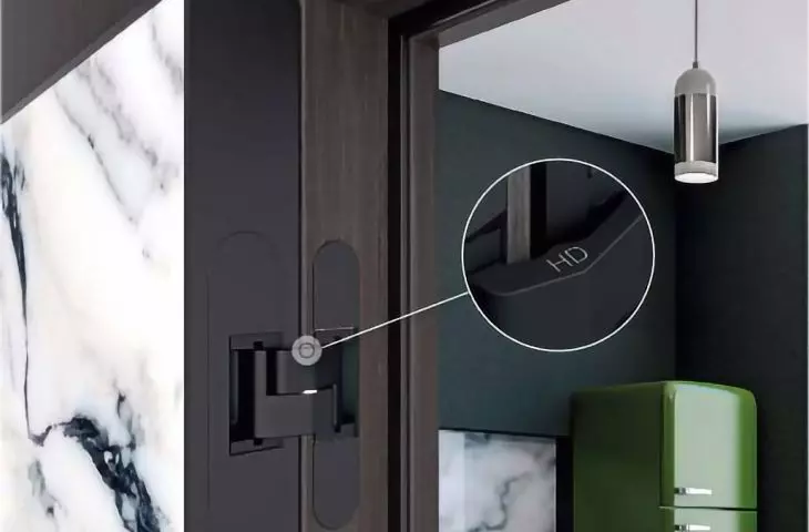Zawias ukryty, model Eclipse 3.2 HD, włoskiej firmy AGB, w kolorze czarnym