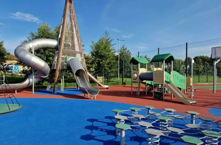 Buglo playground in revitalized areas in Swietochlowice.