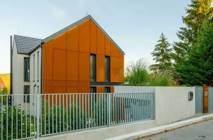 Kaseton elewacyjny Ruukki Liberta Cor-Ten® 700