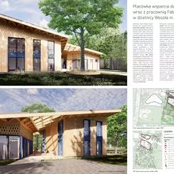 Projekt placówki wsparcia dziennego i pracowni Fab-Lab w dzielnicy Wesoła m.st. Warszawy