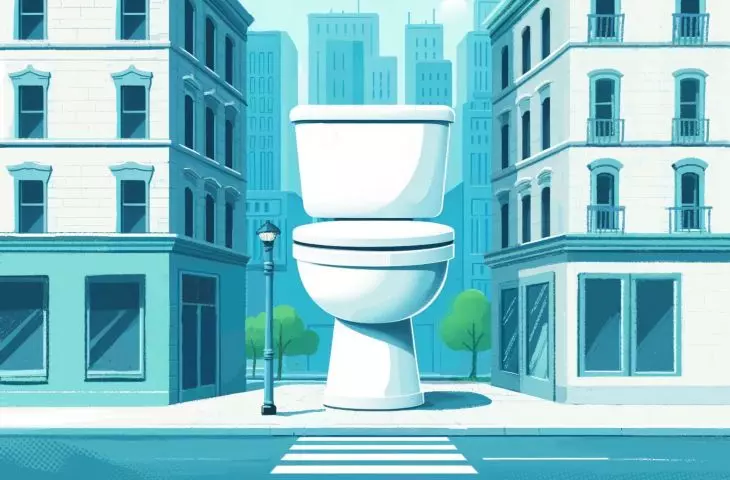 More advantages for a city with access to toilets