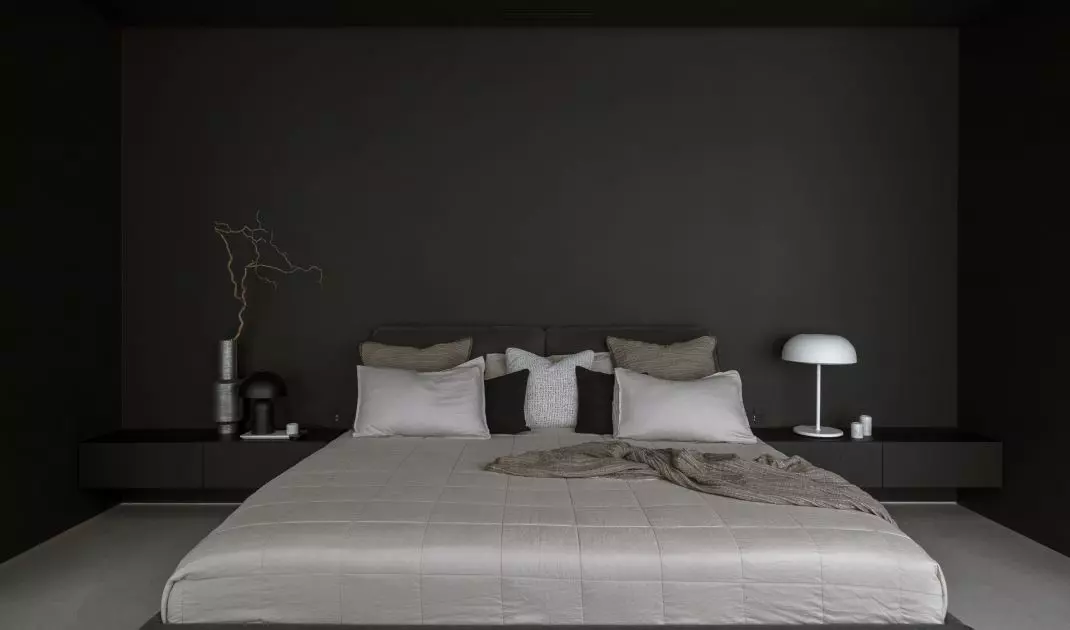 Black bedroom