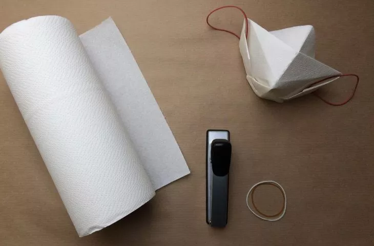 Origami mask - instructions for making a protective mask from paper