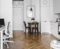 Modern studio apartment with workspaces from Norest Studio