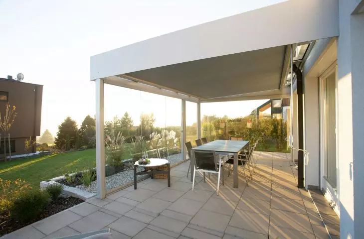 Terrace roofing. 5 interesting solutions