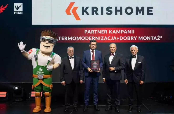 Krishome opens more showrooms and receives an award for active involvement and support for the promotion of proper installation of joinery products in the nationwide educational campaign Thermomodernization + Good installation