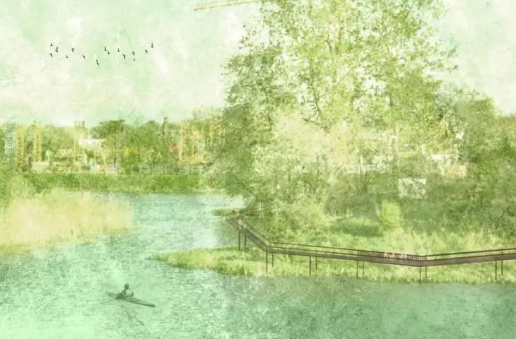 Students' vision of the space around the Kamienna Sluice in Gdansk