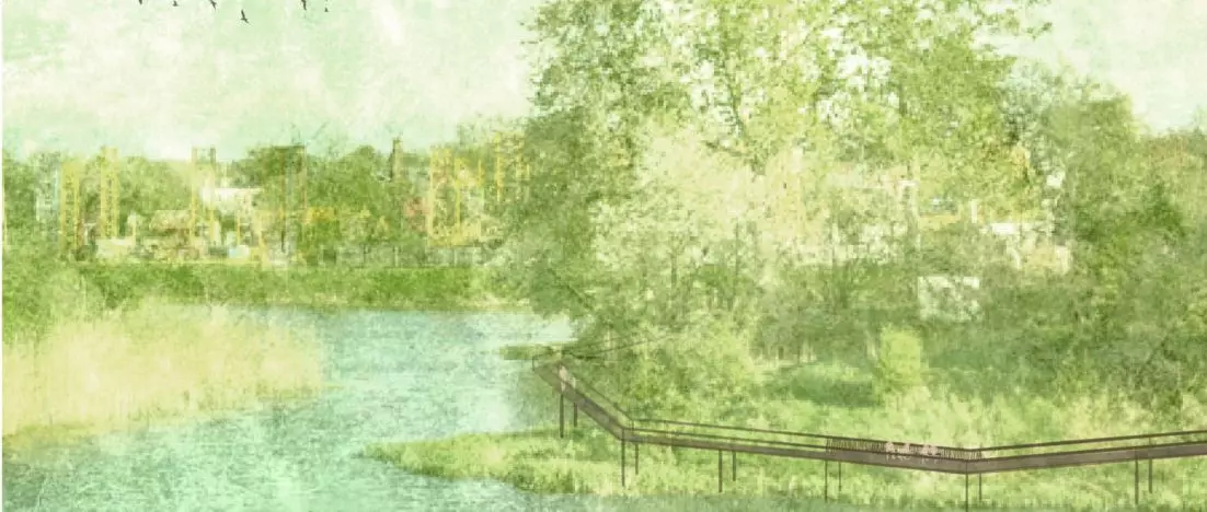 Students' vision of the space around the Kamienna Sluice in Gdansk