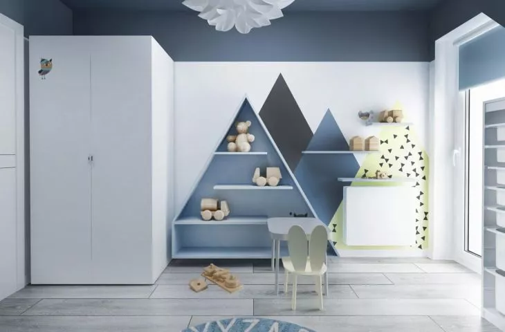 Room for a boy with a forest theme from Simple Interior