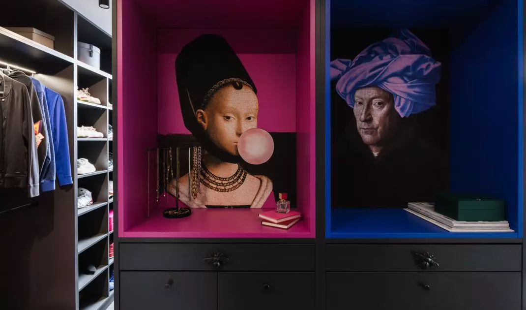 Dressing room designed by Karolina Janczy