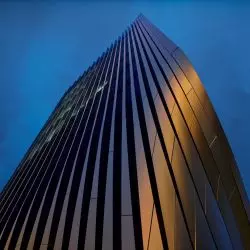 Złota Masaryčka o zmierzchu