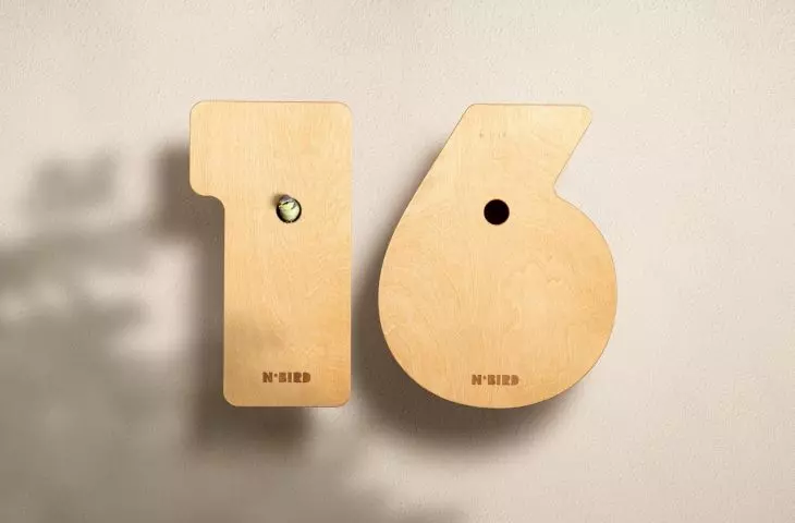 House numbers that are also... birdhouses!