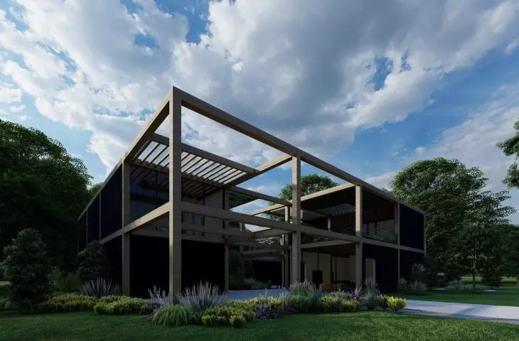 An ecological oasis on the campus of the Vienna University of Economics. Student project by Aleksandra Rosek