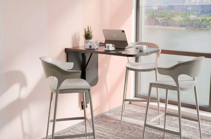Wall mounted tables in 4 ways