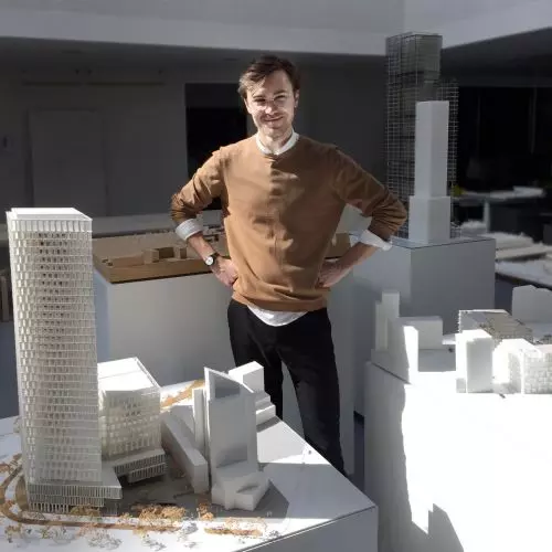 Petro Vladimirov on internship at Henning Larsen