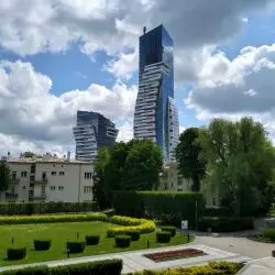 Olszynki Park w Rzeszowie w trakcie budowy
