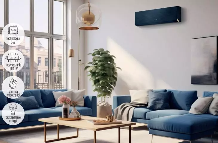 Klimatyzator ścienny CLIVIA Navy Blue