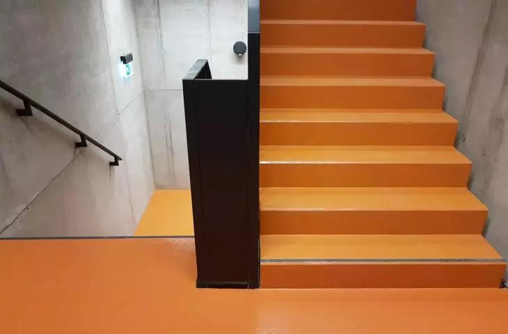 Seamless resin coatings on stairs - a review of the most interesting realizations