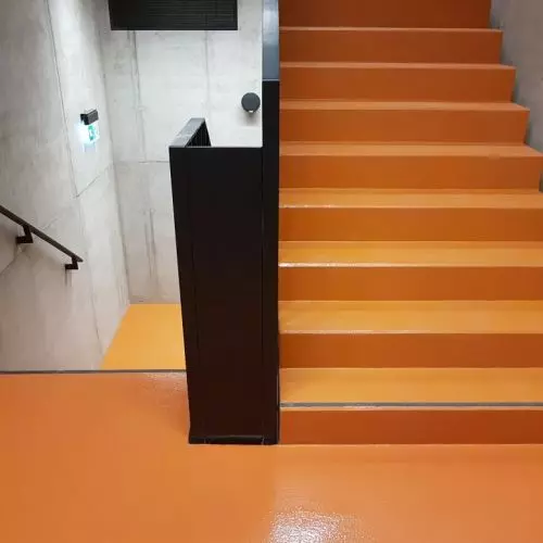 Seamless resin coatings on stairs - a review of the most interesting realizations