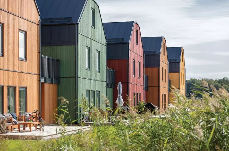 Kvarteret Rördrommen, Sweden, by Sweco. GreenCoat Pro BT in Anthracite Grey