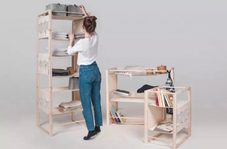 Eco-friendly furniture system PIN by design students