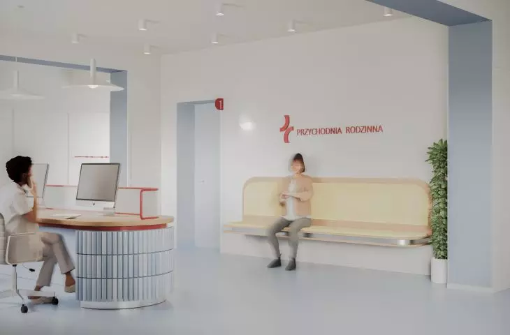 Interior renovation project of a family clinic in Godziesz Wielki