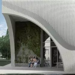 Projek nowej biblioteki Publicznej w Bełżycach