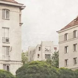 Dom mieszkalny przy ulicy Zbierskiej na warszawskich Sielcach; widok od strony ulicy Belwederskiej