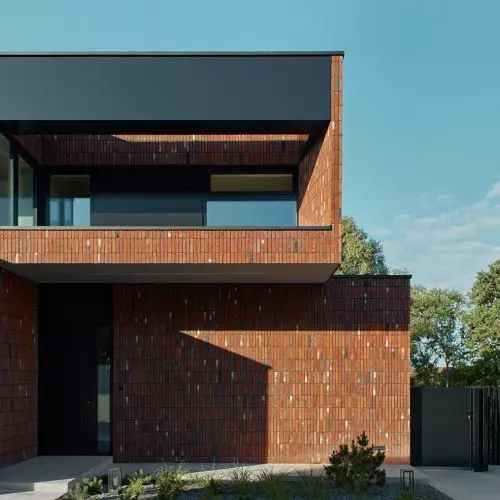 Red brick houses — Rubra estate in Straszyn